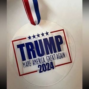 Trump 2024 Make America Great Again Christmas Ornament